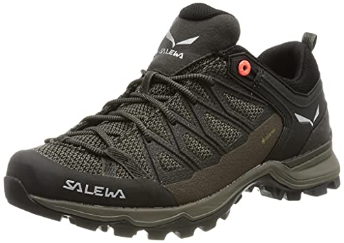 Salewa WS Mountain Trainer Lite Gore-TEX Botas de Senderismo, Wallnut/Fluo Coral, 36.5 EU