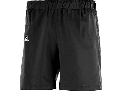 Salomon Agile 7'' Short M Pantalones Cortos De Correr, Hombre, Negro, L