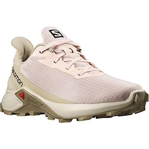 Salomon Alphacross 3 Mujer Zapatos de trail running, Rosado (Peachy Keen/Rainy Day/Kelp), 44 EU