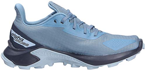 Salomon Alphacross Blast GTX, Zapatillas De Trail Running Impermeables Mujer, Azul (Copen Blue/Navy Blazer/Ashley Blue), 40 EU