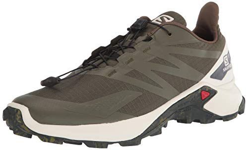 SALOMON Calzado Bajo Supercross Blast, Zapatillas de Trail Running Hombre, OlvNig/Van, 45 1/3 EU