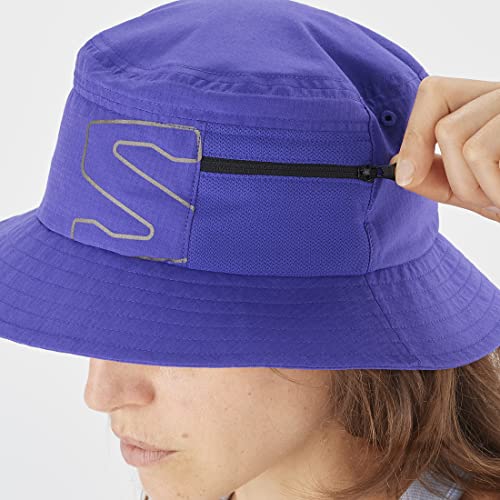 Salomon CLASSIC BUCKET HAT, Gorro unisex con tejido técnico y ancha visera protectora