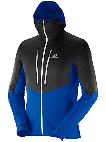 SALOMON Drifter Air Mid Hoodie M Sudadera, Hombre, Azul (Blue Yonder), L