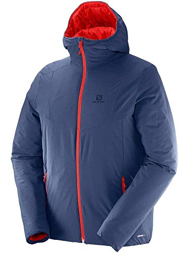 SALOMON Drifter Hoodie M - Sudadera, Hombre, Azul - (Dress Blue/Matador)