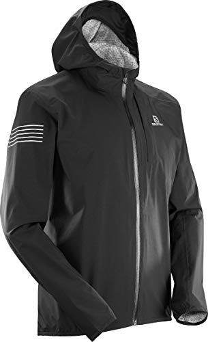 SALOMON Hombre Chaqueta deportiva, BONATTI WP, Mezcla de sintéticos, Negro, Talla: L, L40095500