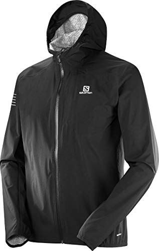 SALOMON Hombre Chaqueta deportiva, BONATTI WP, Mezcla de sintéticos, Negro, Talla: L, L40095500