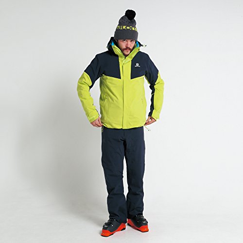 SALOMON ICEROCKET JKT M - Chaqueta, Hombre, Verde - (Acid Lime/Night Sky)