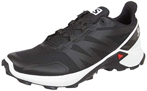 SALOMON Shoes Supercross, Zapatillas de Running Hombre, Multicolor (Black/White/Black), 45 1/3 EU