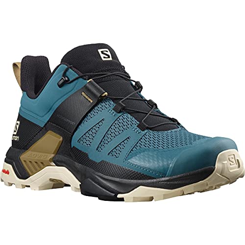 SALOMON Shoes X Ultra 4, Zapatillas de Senderismo Hombre, Mallard Blue/Bleached Sand/Bronze B, 41 1/3 EU