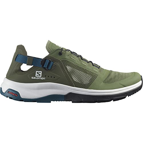 Salomon Tech Amphib 4, Cross Country Running Shoe Hombre, Olivine, 46 EU