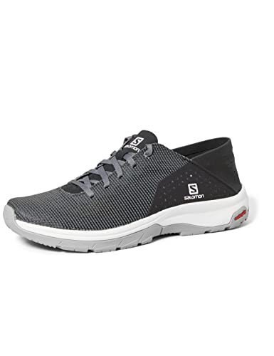 Salomon Tech Lite Hombre Zapatos de trekking, Gris (Quiet Shade/Black/Alloy), 42 ⅔ EU