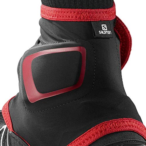 Salomon Trail Gaiters High - Polainas bajas para senderismo y carrera, Protección para los tobillos Unisex adulto, Negro (Black), S