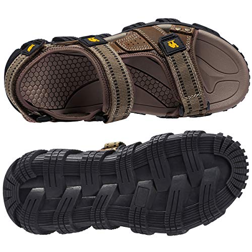 Sandalias Hombre Verano, CAMEL CROWN Zapatillas de Punta Descubierta para Hombre, Zapatos Trekking de Verano Hombre, Chanclas Comodas Senderismo, Sandalias Deportivas para Viajar, Piscina o Playa