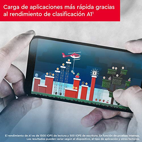 SanDisk Ultra Tarjeta de Memoria microSDXC con Adaptador SD, hasta 120 MB/s, Rendimiento de apps A1, Clase 10, U1, 64 GB