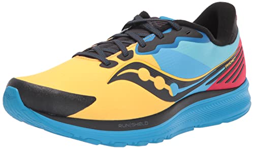 SAUCONY Ride 14 Zapatillas de Carretera para Hombre RunShield Azul Multicolor 43 EU