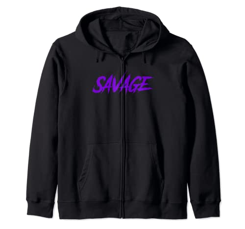 Savage Hoodie | Purple & Black Savage Hoodie for Men Women Sudadera con Capucha