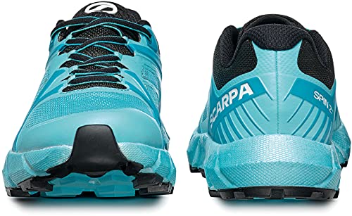 Scarpa SPIN 2.0 WMN, Zapatillas de Trail Running Mujer, Atoll-Black ARSW FIXION 2, 39 EU