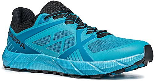 Scarpa SPIN 2.0, Zapatillas de Trail Running Hombre, Azure-Black ARS FIXION 2, 41.5 EU