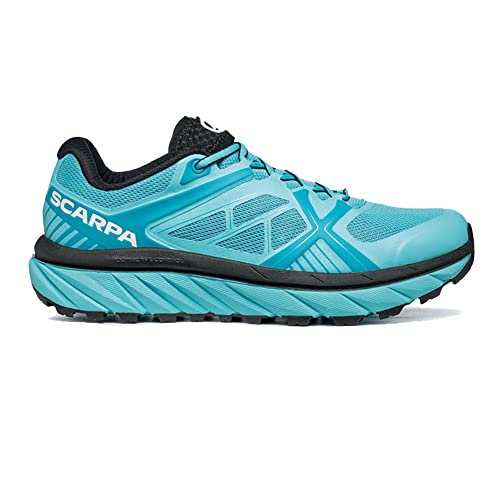 Scarpa SPIN Infinity WMN, Zapatillas de Trail Running Mujer, Atoll-Scuba Blue ARSFW Velox Cross, 37 EU