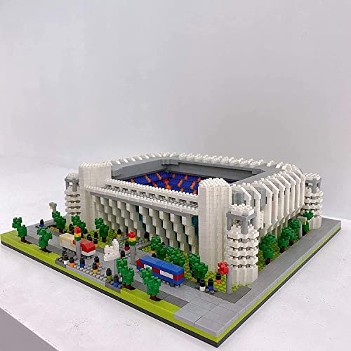 SCZWP8 4575 Piezas Nano Mini Blocks España Real Madrid Soccer Stadium Kit de Modelo arquitectónico Compatible con Lego Boy Girl Regalo de cumpleaños