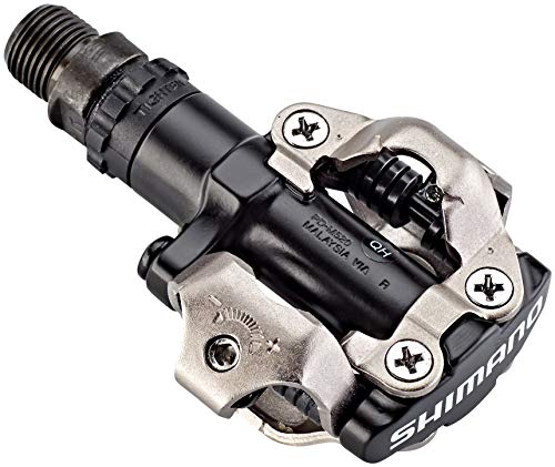 SHIMANO 3E4-4AC - Pedales SPD para Bicicleta, 380 g, Color Negro y Plateado