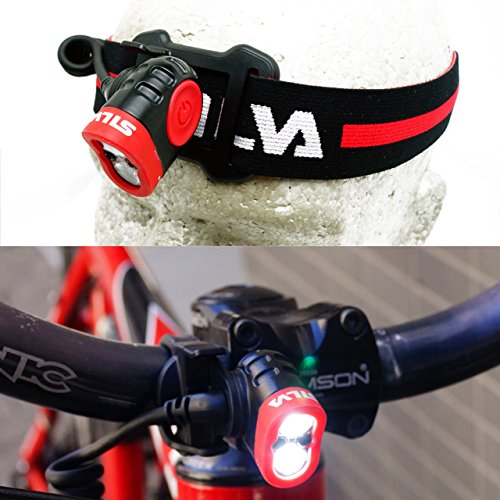 Silva Schneider Trail Speed - Linterna (Cinta, Negro, Rojo, ABS sintéticos, Policarbonato, LED, 400 LM, 85m)