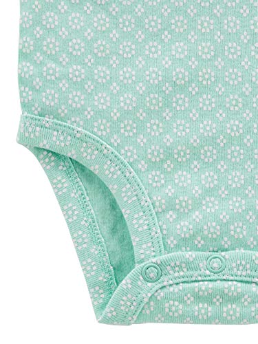 Simple Joys by Carter's - Body de manga larga para niña (5 unidades) ,Pink/Navy/Mint ,3-6 Meses