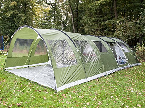 Skandika Zelt Canopy Gotland 6 Gruppenzelt - Tunel para tiendas de campaña, tamaño 450x290x210 cm, color verde