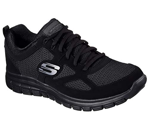 Skechers Burns 52635-bbk, Zapatillas Hombre, Negro (Black 52635/Bbk), 43 EU