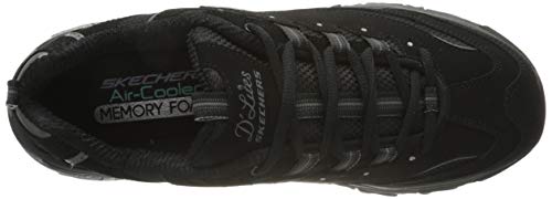 Skechers D'lites Biggest Fan, Zapatillas Mujer, Black, 39 EU