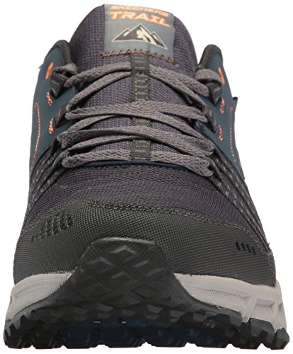 Skechers Escape Plan, Zapatillas Hombre, Azul Navy Orange, 41 EU