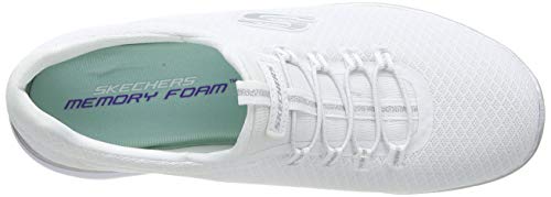 Skechers Summits, Zapatillas de Deporte Mujer, White Silver, 41 EU