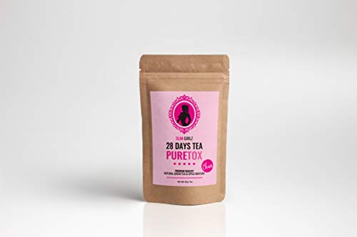 Slim Girlz D-tox Tea 28 Days | Té desintoxicante Para Mujeres|Té de dieta y para pérdida de grasa|Hoja suelta 85g|Suplemento Dietético Natural Sin Aditivos Para Pérdida de Peso|Complejo Herbal Activo