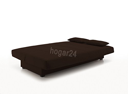 Sofa Cama Clic CLAC con ARCÓN DE ALMACENAJE Chocolate