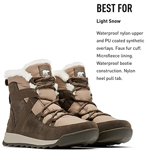 Sorel Botas de Invierno para Mujer WHITNEY II FLURRY WP, Color: Marrón (Major, Omega Taupe), Talla: 41.5