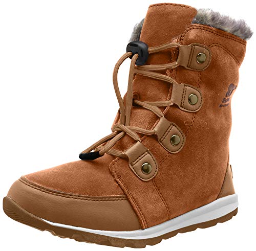 Sorel Youth Whitney Suede, Botas Niñas, Marrón (Elk/Natural 286), 18 EU