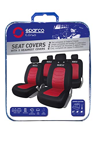 Sparco SPC1019RS - S-LINE Fundas, Rojo