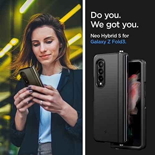 Spigen Funda Neo Hybrid S Compatible con Samsung Galaxy Z Fold 3 5G - Negro