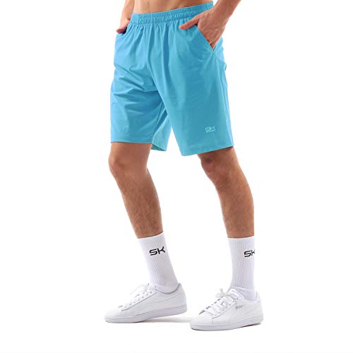 Sportkind - Pantalones cortos largos de tenis para hombre y niño, todo el año, color Türkis - neu, tamaño 110