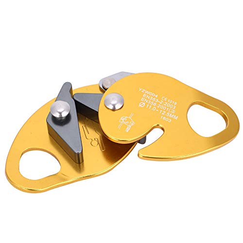 Starbun Descendedor de Parada autofrenante - Descensor de Parada autofrenante para Cuerda de 11-12,5 mm Abrazadera Agarre Rescate Rappel Anillo Equipo de Escalada