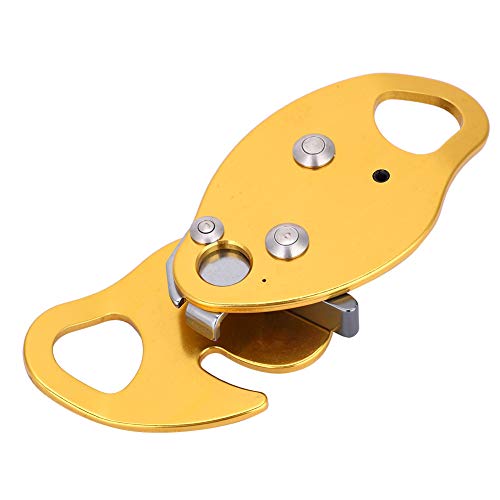 Starbun Descendedor de Parada autofrenante - Descensor de Parada autofrenante para Cuerda de 11-12,5 mm Abrazadera Agarre Rescate Rappel Anillo Equipo de Escalada