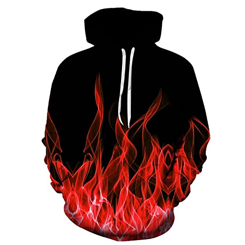 Sudadera Capucha Hombre Moderna Tendencia Moda Cool 3D Llama Estampado Hombre Sudadera Otoño Invierno Suelto Cordón con Bolsillos Hombre Jerseys Diaria Actividad Social Manga Larga