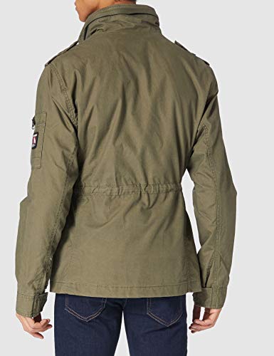 Superdry Classic Rookie Jacket Chaqueta, Caqui Lavado, L para Hombre