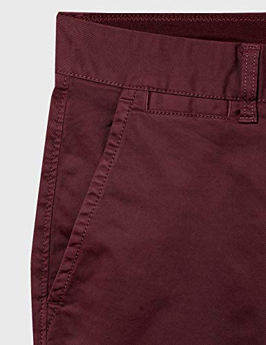 Superdry International Short Pantalones Cortos, Rojo (Burgundy 01p), 56 (Talla del Fabricante: 36) para Hombre