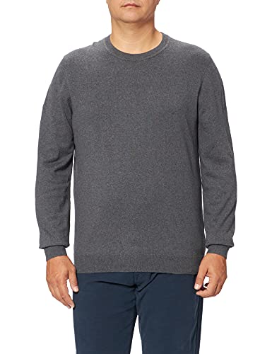 Superdry Vintage Emb Cotton/Cash Crew Suéter de Punto, Gull Grey Marl, S para Hombre