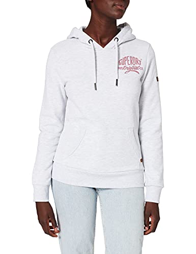 Superdry W2010560a Sudadera con Capucha, Ice Marl, Medium para Mujer