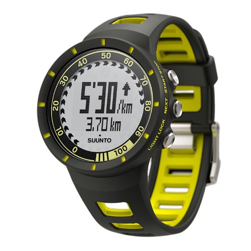 Suunto Quest - Reloj Deportivo (Dot-Matrix, 42.7 x 42.7 x 13.2 mm, 40 g), Color Negro/Amarillo