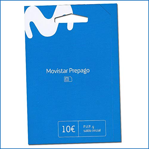 Tarjeta SIM Movistar Prepago con 10 € de saldo