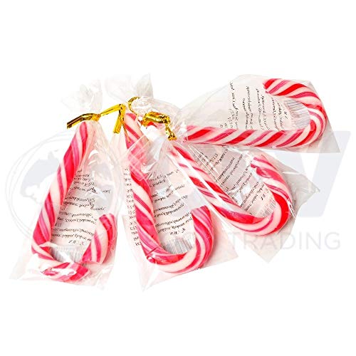 Tarro De Bastones De Caramelos De Navidad Rayas Rojas Y Blancas 7 Grs-120 Unidades