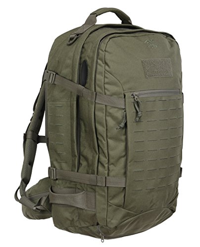 Tasmanian Tiger TT Mission Pack MKII Mochila de Excursionismo Compatible con Molle, con Muchos Compartimentos, 37 litros de Volumen (Oliva)